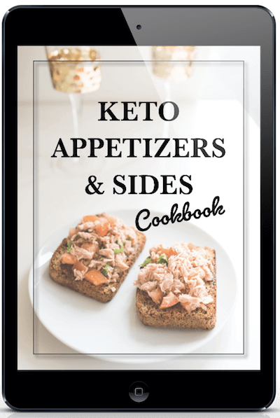 Keto Appetizers Sides Cookbook Cover ipad-s